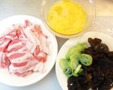 きくらげ・卵・豚の中華炒め作り方1写真