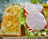 ハム入りBLTサンド作り方3写真