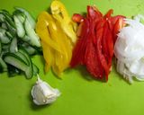 カラフル野菜とチキンのおろしポン酢マリネ作り方2写真
