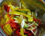 カラフル野菜とチキンのおろしポン酢マリネ作り方3写真