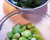 そら豆と新わかめの香り炒め作り方1写真