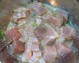 カジキマグロとじゃがいもの煮物作り方1写真