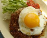 ヘルシー♪納豆バーグでロコモコ風♪作り方5写真