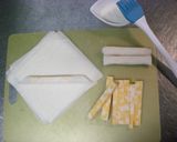春巻きの皮deチーズ巻き❤作り方1写真