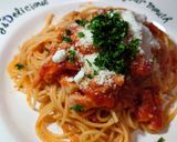 ミニトマトで作る💫シンプルトマトパスタ作り方4写真