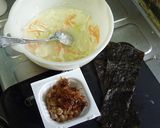 野菜たっぷり納豆チヂミ風作り方1写真