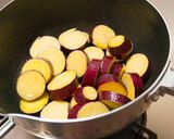 さつまいもと牛肉の甘辛煮作り方1写真