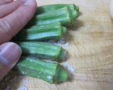 オクラとひいかのパスタ～梅肉ソース和え～作り方2写真