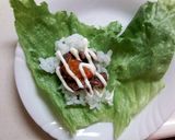 具ソースで簡単味付け　レタス巻きご飯作り方2写真