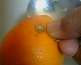 我が家のオレンジの皮むき作り方1写真