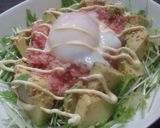 水菜も美味しい！簡単！アボカドネギトロ丼作り方3写真