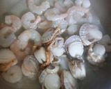 えびとホタテのバジルソース炒め作り方2写真