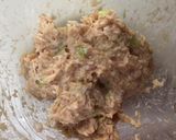 簡単♪アスパラガスの鶏つくね（焼き肉味）作り方2写真