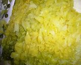 冷ご飯使用　キャベジャガごハンバーグ作り方1写真