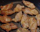 豚肉の照焼き 温玉のっけ作り方2写真