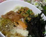 ランチに♫納豆ドリア風～柚子胡椒・海苔・梅干し入ってます^^＊作り方6写真