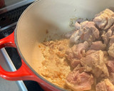 ルクルーゼで、簡単バターチキンカレー作り方4写真