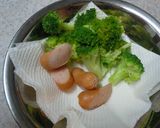 ブロッコリーとウィンナーのカレー粉和え作り方2写真