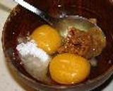 炒り卵　味噌風味作り方1写真