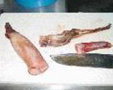 いか全部使いと、チキンの梅肉焼作り方1写真