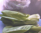ヘルシー★青梗菜とシメジの中華風おひたし作り方1写真
