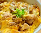 鶏胸肉のふわとろ親子丼😋めんつゆで簡単10分作り方10写真