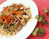 ✿カラスミときのこの❀和風パスタ✿作り方9写真