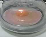 電子レンジでハムエッグ作り方2写真
