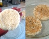 冷ご飯でガツンと焼肉ライスバーガー作り方2写真