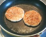 冷ご飯でガツンと焼肉ライスバーガー作り方4写真