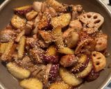 鶏肉と秋野菜の甘辛バター♫作り方5写真