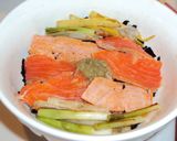 簡単♪やみつき☆炙りサーモン丼☆作り方10写真