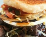 冷ご飯でガツンと焼肉ライスバーガー作り方6写真