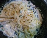豆腐クリームパスタ～チキン筍のソテー添え作り方13写真