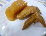 ３step！手羽先と大根の甘辛煮♪作り方3写真