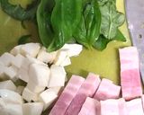 モッツァレラとバジルのトマト缶パスタ★作り方1写真