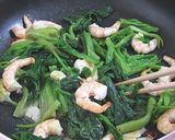 ✿海老とホウレン草のミモザパスタ作り方4写真