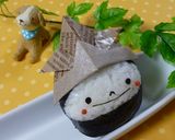 こどもの日　かぶと弁当（キャラ弁）作り方5写真