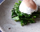 干し菜の花のソテー卵添え作り方8写真