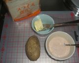 (^^)/明太マヨとジャガイモのトースト作り方1写真