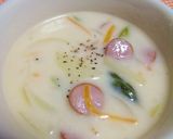 ウインナー入り❤おかずクリームスープ作り方5写真