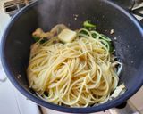 ピーマンとエリンギどっさりの和風パスタ作り方6写真