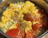 インスタントでトマたま塩ラーメン🍜作り方6写真