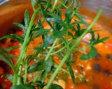野菜と鶏肉のミートスープパスタ作り方2写真