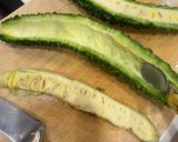 夏バテ解消メシ！ゴーヤ豚バラ卵とじ丼作り方1写真