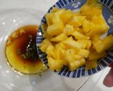 合鴨パストラミとパイナップルの冷製パスタ作り方4写真