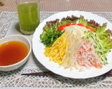栄養バランスの良いサラダソーメン作り方4写真
