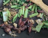 簡単！蛍烏賊としらすと海苔のパスタ作り方1写真
