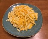 秋です！柿とさつまいもの甘いサラダ　おかず風作り方5写真