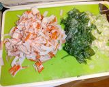 かにつゆでカニかま炒飯作り方1写真